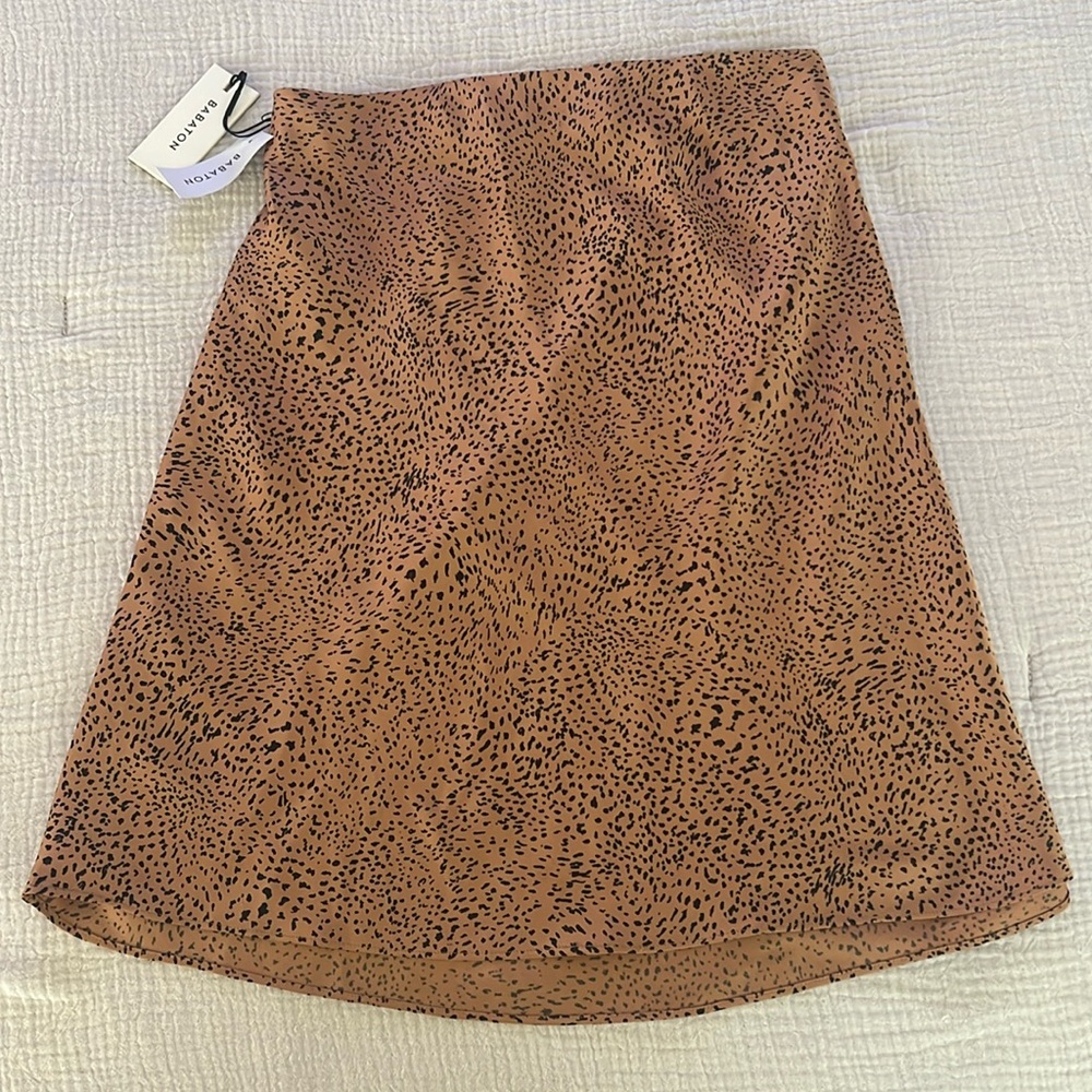 aritzia babaton mini slip skirt